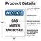 Signmission Gas Meter Enclosed, 10 in W x Rectangle, Vinyl Decal OS-2PACK-NS-D-1014-V-13007 - alternate 6